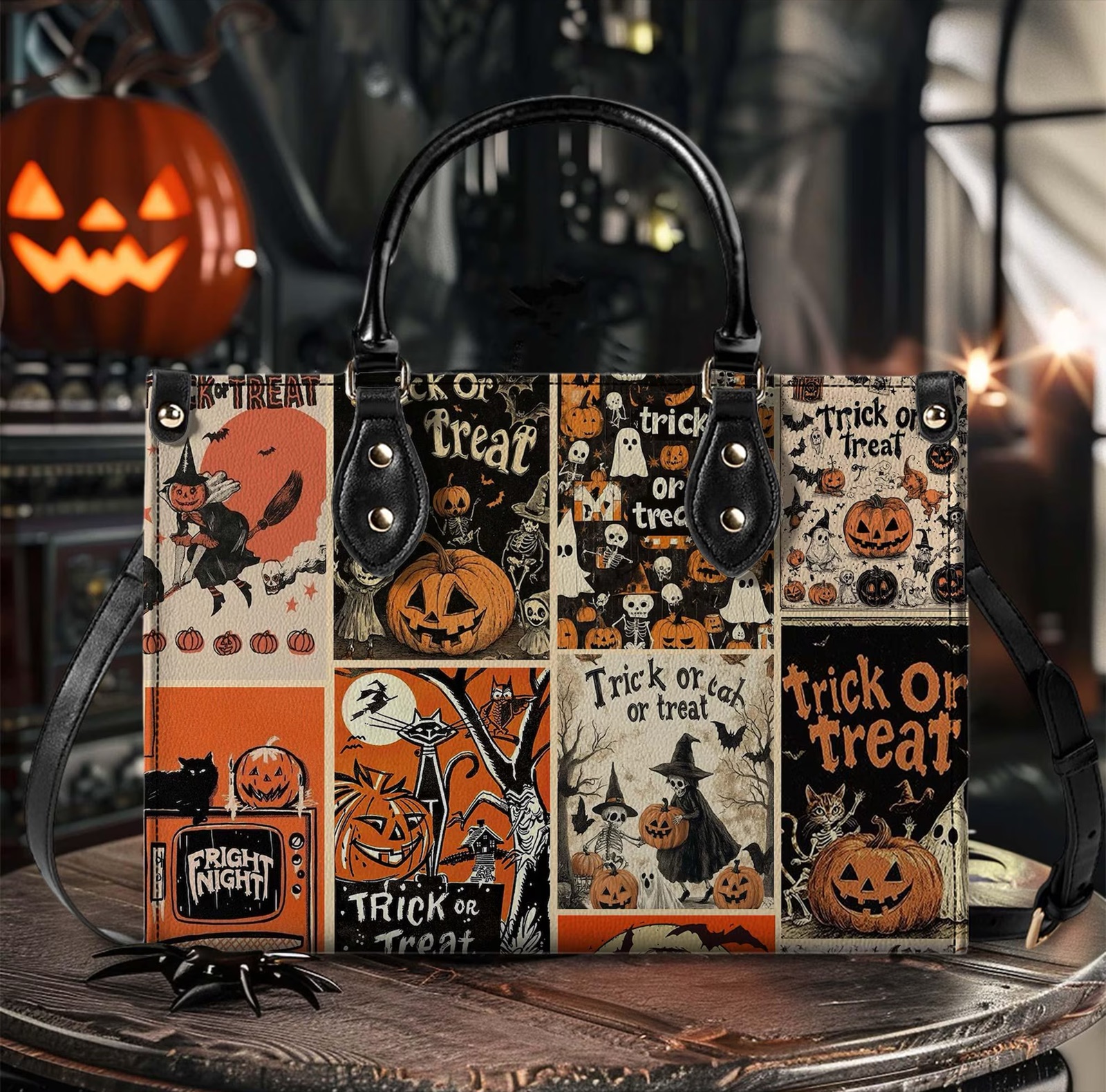 Leather Handbag With Handle image